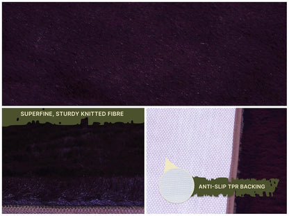 Home Rabbit Fur Soild Runner Super Soft, Anti-Slip, Washable, Rectangle, for Livingroom Rug, in Bedroom Bedside Runner/soft/very soft