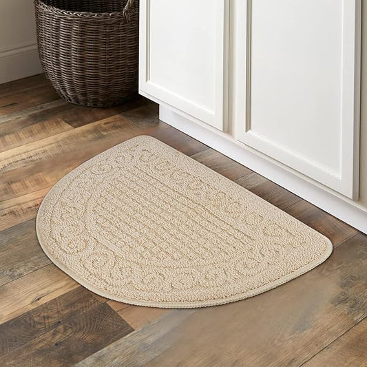 Half Round Non-Slip Kitchen Bathroom Toilet Doormat Floor Rug Mat Keeps Your Floors Clean Home Decor