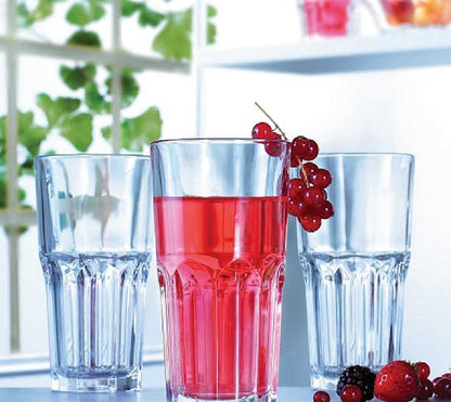 Glass Tumbler Set, 350ml, Set of 6, Transparent