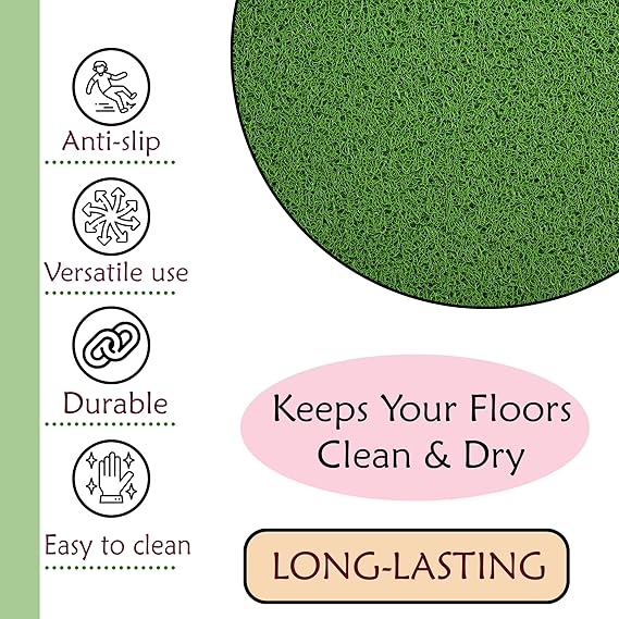 Artificial Grass for Balcony Or Doormat, Soft and Durable Plastic Turf Carpet Mat, Artificial Grass 16inch -24inch, Green