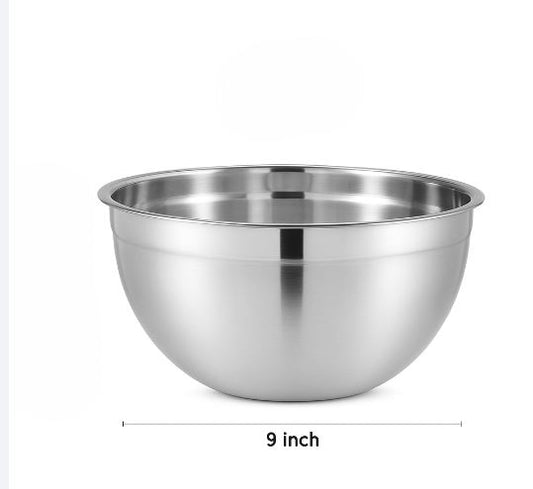 Stainless Steel SoLid Apple Bowl -9 INCH