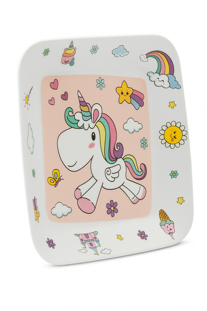 Superware Melamine  Kids Sandwich Plate Set Lightweight Children Dinnerware Safe NonToxic