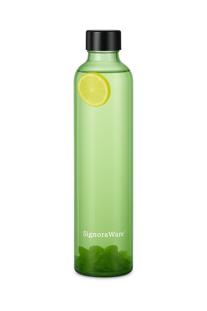 Lavender Borosilicate Glass Bottle narrow mouth 1000ml