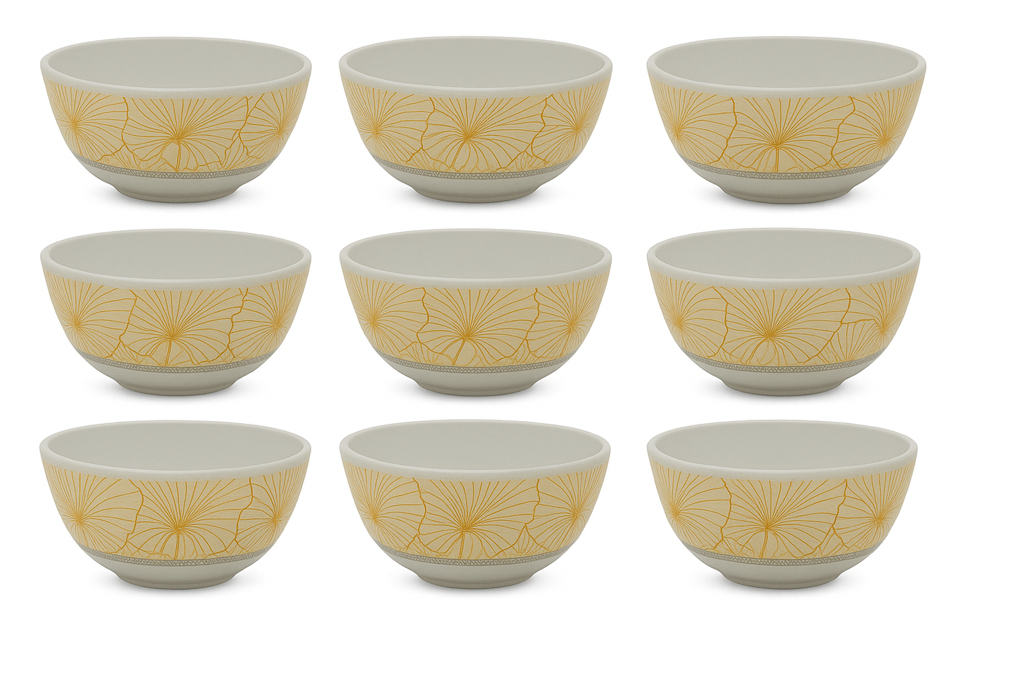SUPERWARE | Pure Melamine |BOWL| Katori - Flore (3.5") |  Stain Free, Glazed Finish