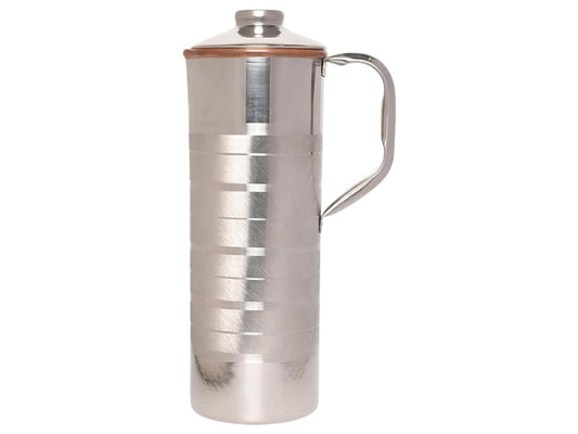 Copper and Stainless Steel Jug Outer Stainless Steel and Inner Copper Jug 1 Liter