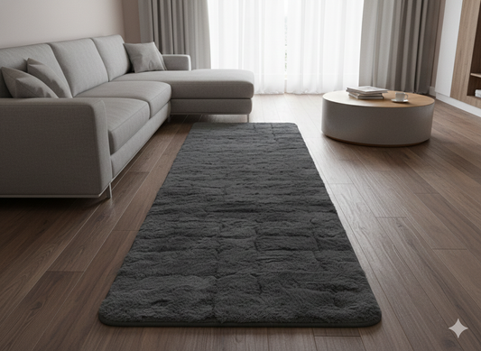 Home Rabbit Fur Soild Runner Super Soft, Anti-Slip, Washable, Rectangle, for Livingroom Rug, in Bedroom Bedside Runner/soft/very soft