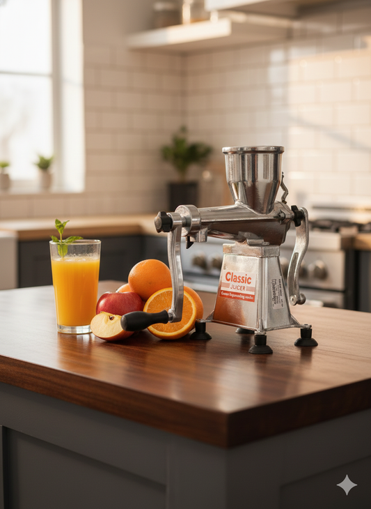 Effortless Freshness: Heavy-Duty Manual Fruit Juicer 18NO.