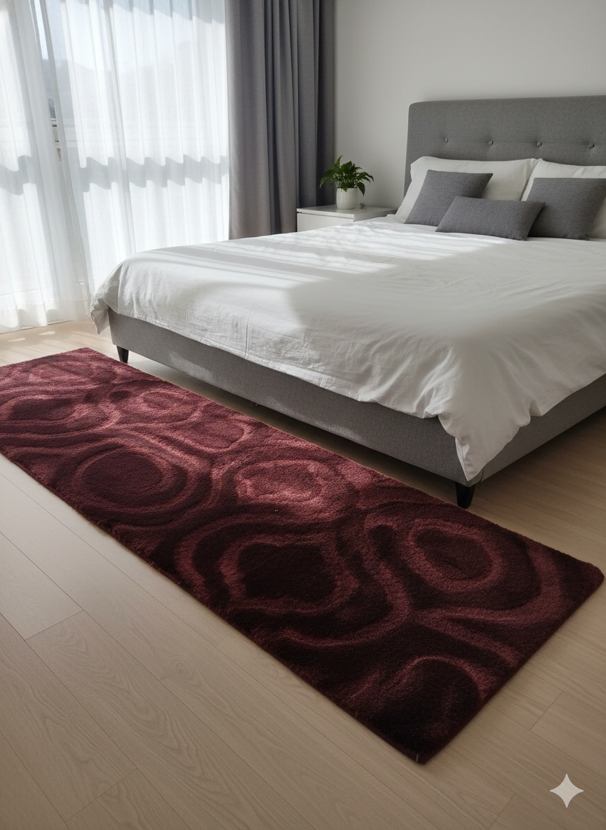 Anti-Skid Microfibre Bed Side Runner for Bedroom | Gentle & Soft Rugs for Living Area & Long Kitchen Runner for Floor