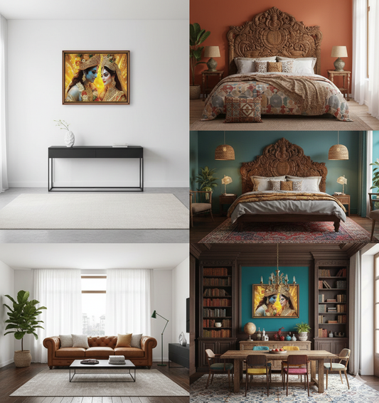 Frame in a Modern Office Setting/19*29 RADHEKRISHNA