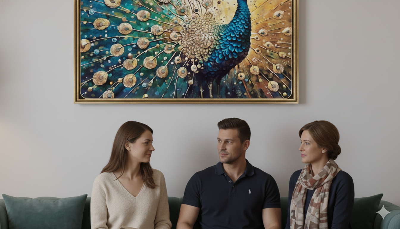 Framed Artwork: A Glimpse of Devotion 19*29