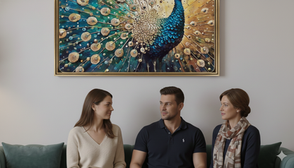 Framed Artwork: A Glimpse of Devotion 19*29