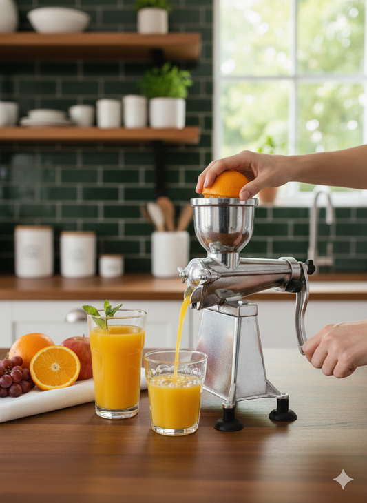 Effortless Freshness: Heavy-Duty Manual Fruit Juicer 20NO.