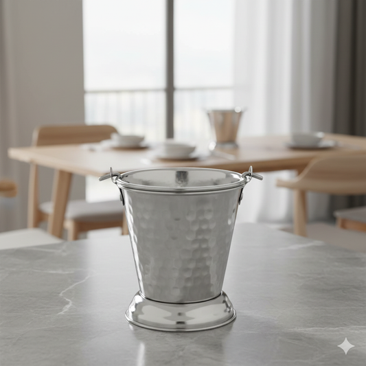 Heavy-Duty Stainless Steel Utility Bucket