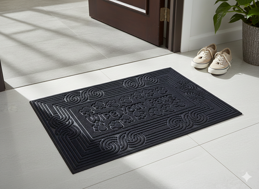Heavy-Duty Scraper Door Mat – All-Weather, Anti-Slip Dirt Trapper