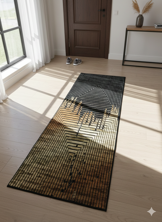 Luxurious Faux  Runner Rug – Ultra-Soft Chocolate Brown Hallway & Bedside Mat