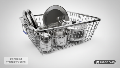 Premium Stainless Steel Utensil Drying Basket (Bartan Tokra)