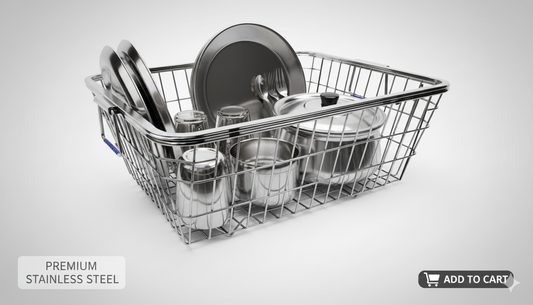 Premium Stainless Steel Utensil Drying Basket (Bartan Tokra)