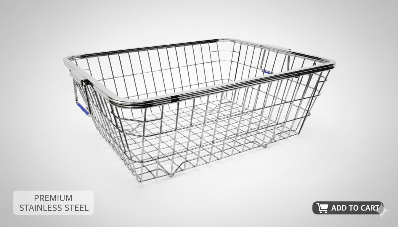 Premium Stainless Steel Utensil Drying Basket (Bartan Tokra)