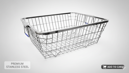 Premium Stainless Steel Utensil Drying Basket (Bartan Tokra)