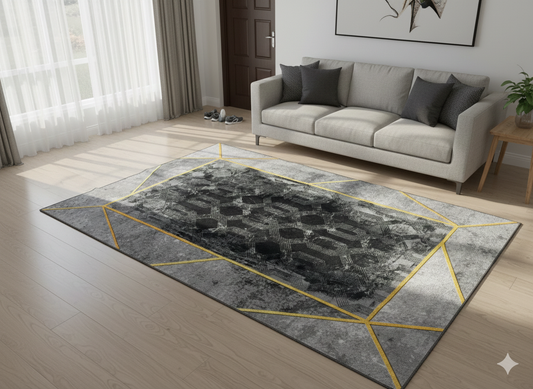 4x6 Ft Premium Fluffy Area Rug /Non-Slip /Nursery & Kids/Bedroom Carpet/Next to a Queen or King bed.  Under a medium-sized coffee table