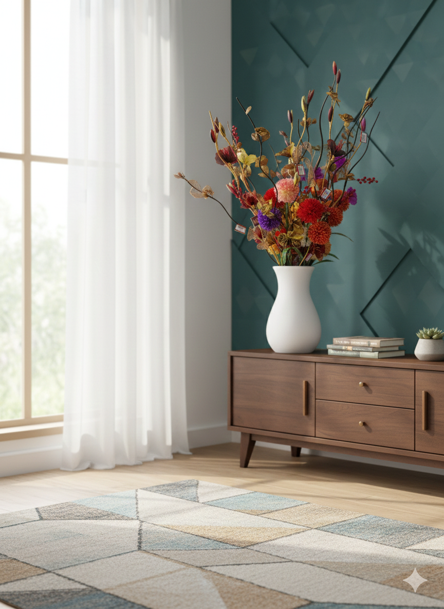 Vibrant Floor Vase Arrangement: A Statement of Style/FLOWERS/VASE/MULTICOLOR