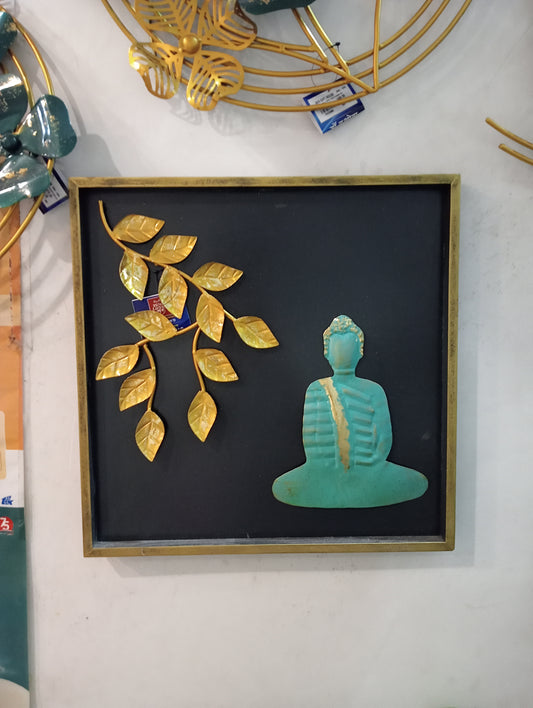 BUDHA LEAF FRAME /gift/buddha/peace/golden/frame
