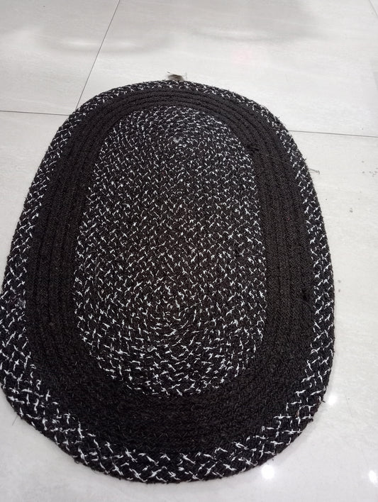 Cotton Anti Slip Mat for Home and Offices  (Large Size),  Oval