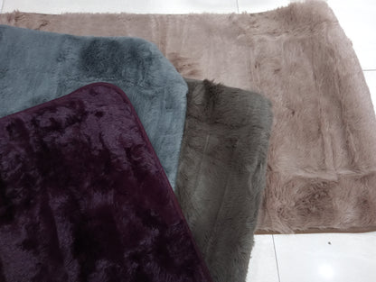 Home Rabbit Fur Soild Runner Super Soft, Anti-Slip, Washable, Rectangle, for Livingroom Rug, in Bedroom Bedside Runner/soft/very soft