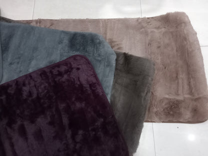 Home Rabbit Fur Soild Runner Super Soft, Anti-Slip, Washable, Rectangle, for Livingroom Rug, in Bedroom Bedside Runner/soft/very soft