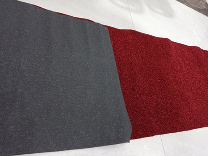 Washable Kitchen glitter Floor Mat Runner with Anti Skid Latex Backing for party/runner/gift/(Red)