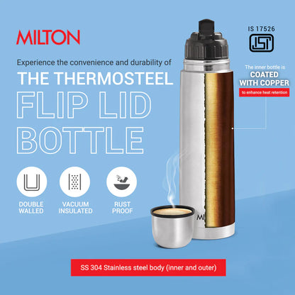 Milton Flip Lid Thermosteel Bottle (Milton)