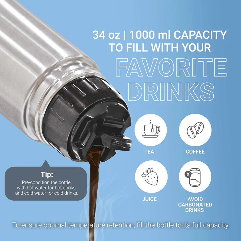 Milton Flip Lid Thermosteel Bottle (Milton)