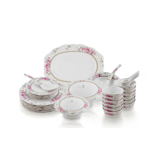 SUPERWARE | Pure melamine | Dinner Set - GARDENIA VICTORIAN | Set Of 38 Pcs. | Stain Free, Glazed Finish