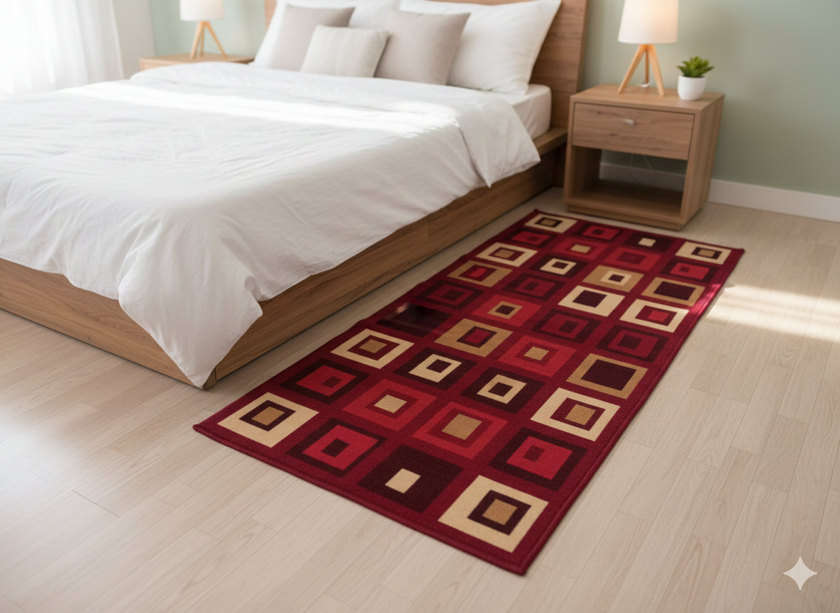 The Modern Geometric Linear Runner Rug