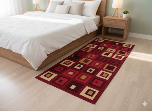 The Modern Geometric Linear Runner Rug