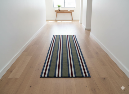 The Modern Geometric Linear Runner Rug