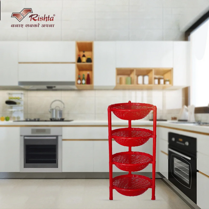 Spiral Plastic Basket Rack – 4 Layer AND 3 Layer