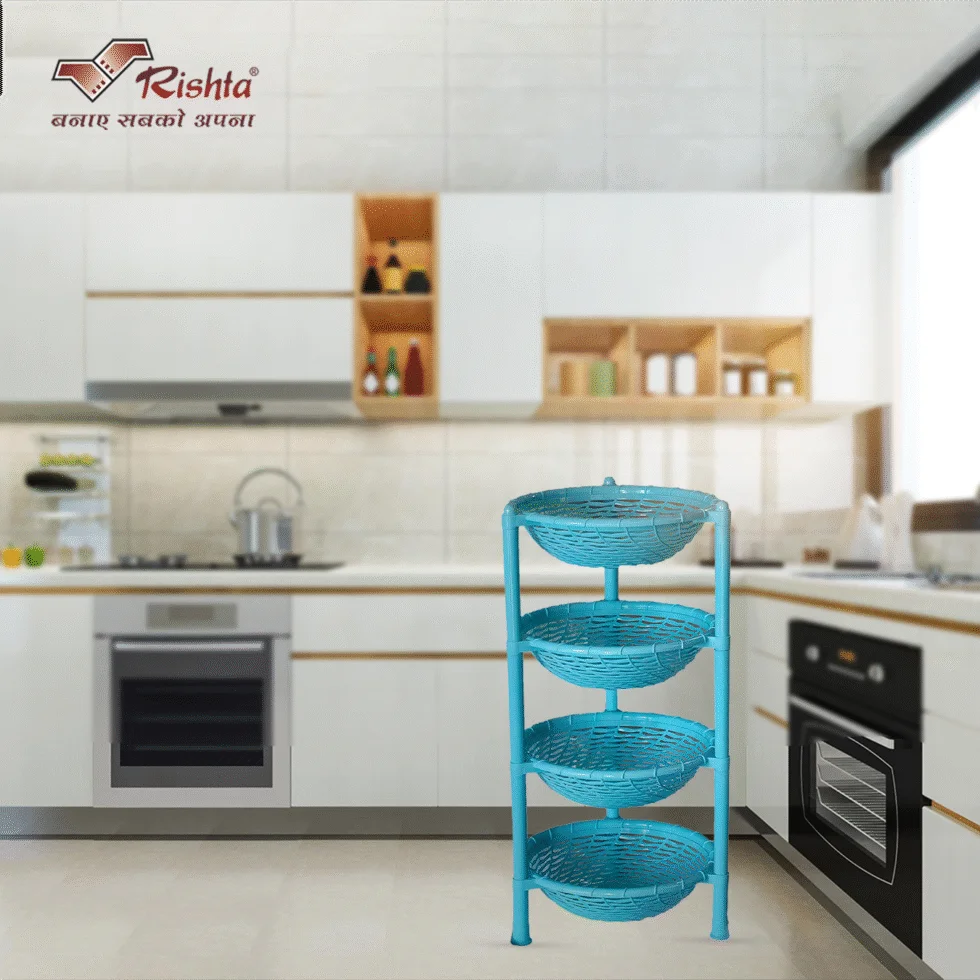 Spiral Plastic Basket Rack – 4 Layer AND 3 Layer