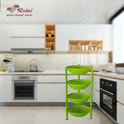 Spiral Plastic Basket Rack – 4 Layer AND 3 Layer