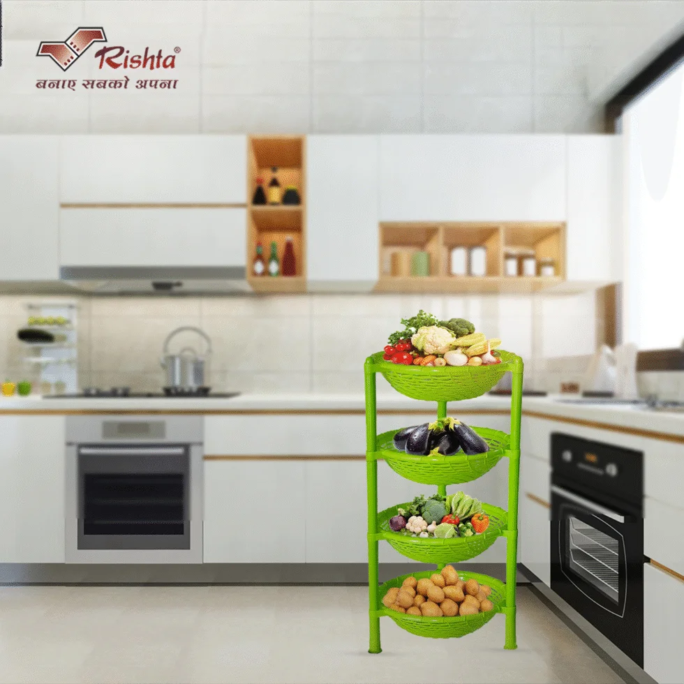 Spiral Plastic Basket Rack – 4 Layer AND 3 Layer