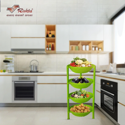 Spiral Plastic Basket Rack – 4 Layer AND 3 Layer