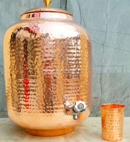 Copper tank with tap, Copper water dispensor