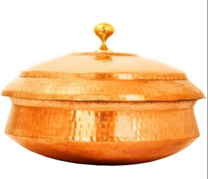 Pure Copper biryani handi with lid
